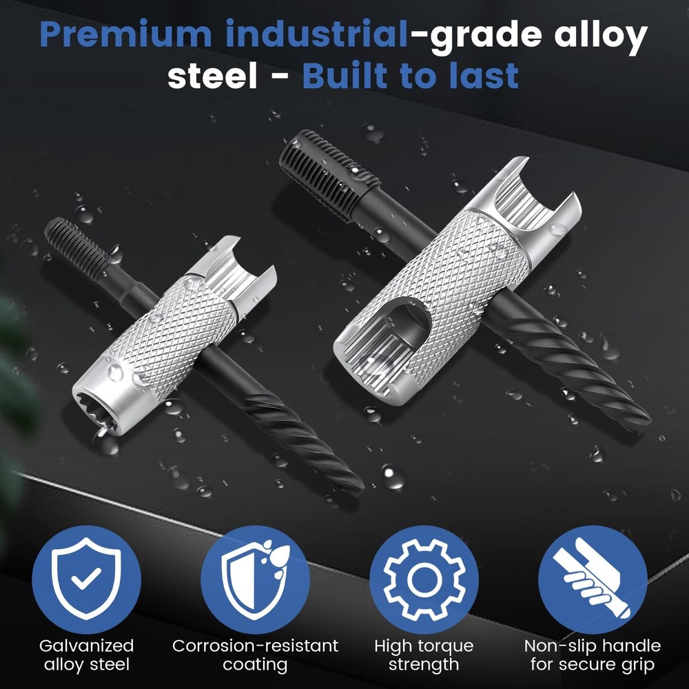 2 Pcs Grease Fitting Tool 4-In-1 Grease Zerk Fitting Tool for Install and Remove