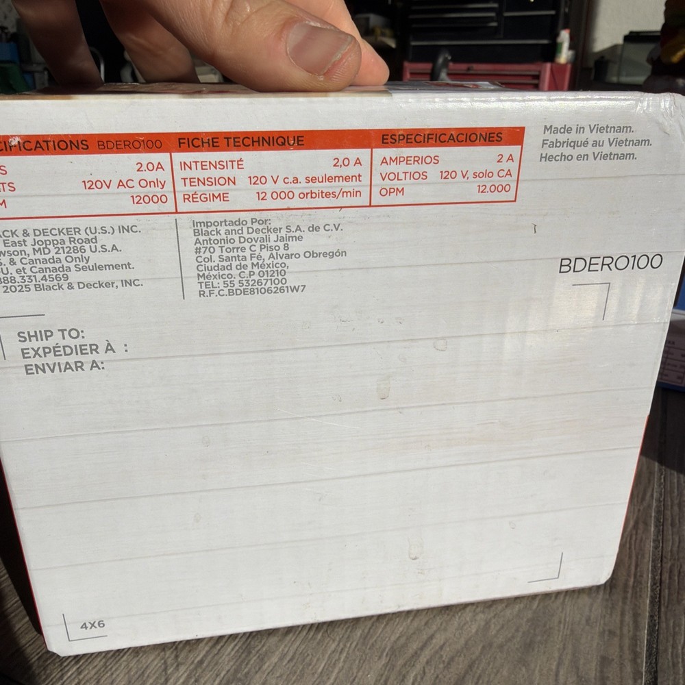 Black & Decker BDERO100 5in. Random Orbit Sander