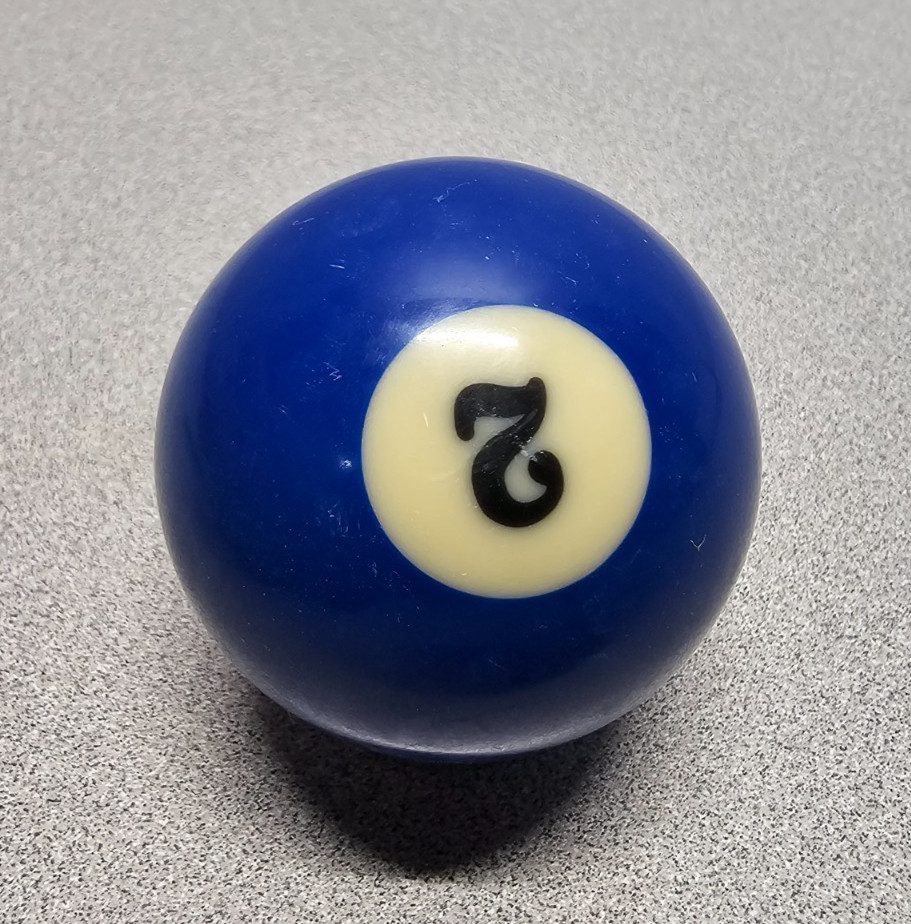 VTG Replacement Billiard Pool Ball 2 1/4" Diameter Standard # 2 Solid Bluie