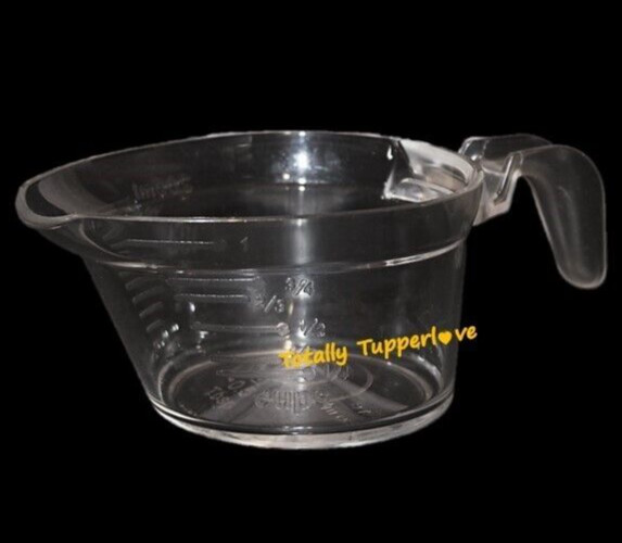 Tupperware Micro Pitcher 1 Cup / 200 ml Measuring Baking Microwave Safe Clear