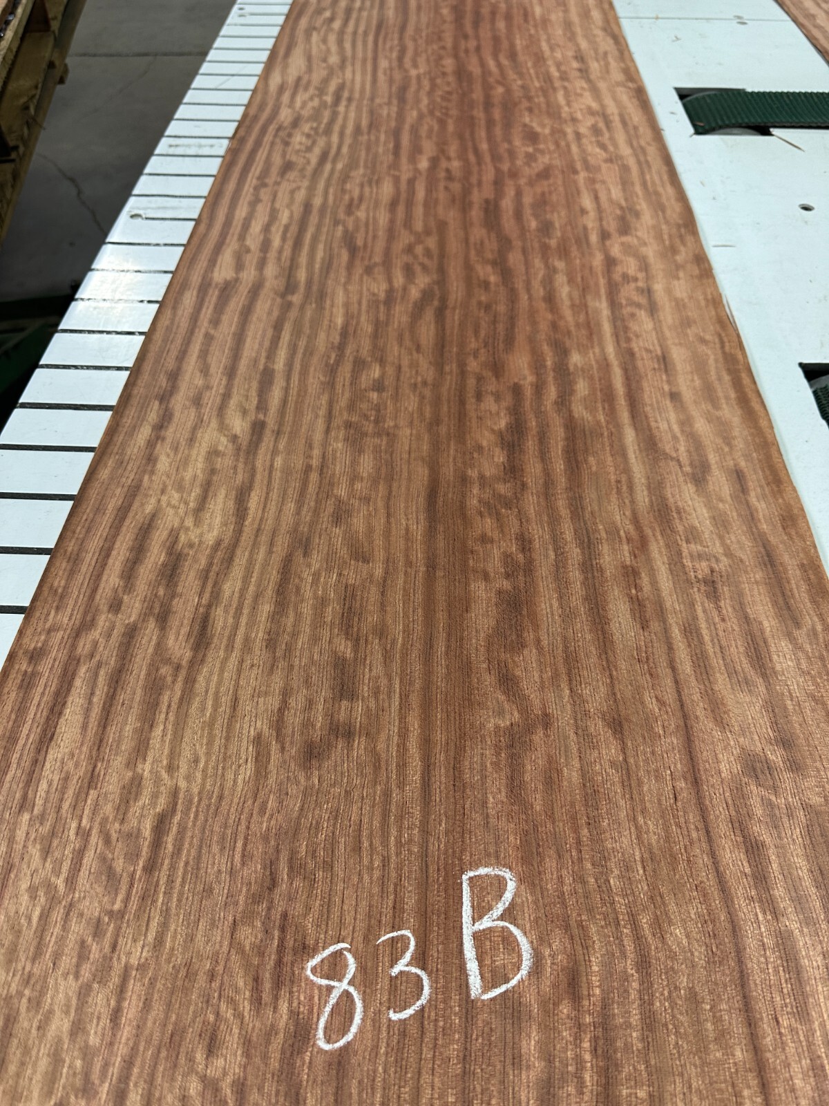 Bubinga Raw Wood Veneer ONE sheet 112'' x 18'' 83B