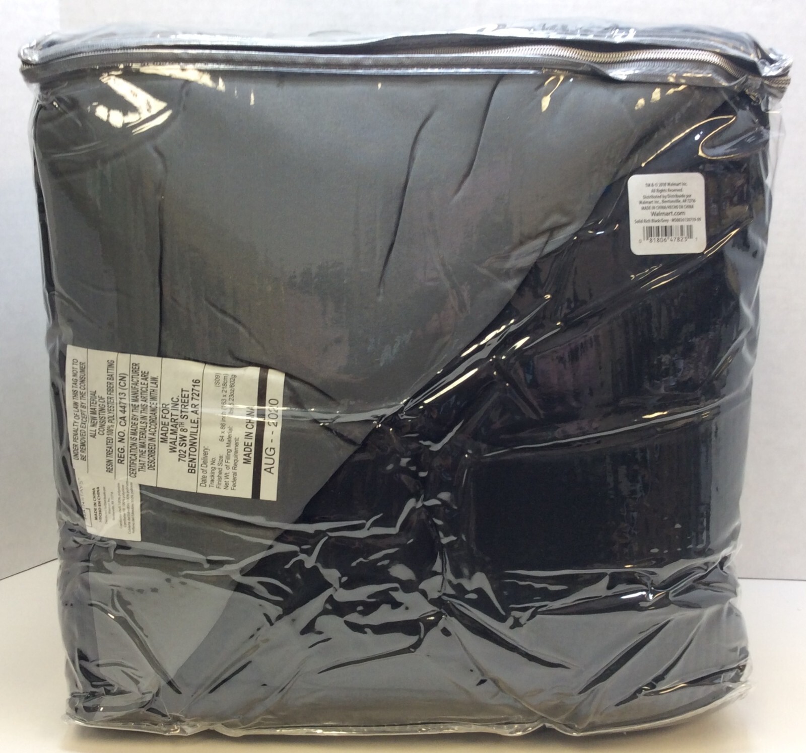 Mainstays Complete Bedding Set Twin 6 Pieces Black Gray Free Shipping