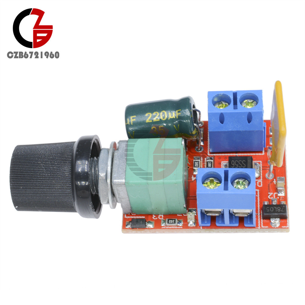 Mini DC 3V-35V 3-35V 5A Motor PWM Speed Control Switch Controller LED Dimmer