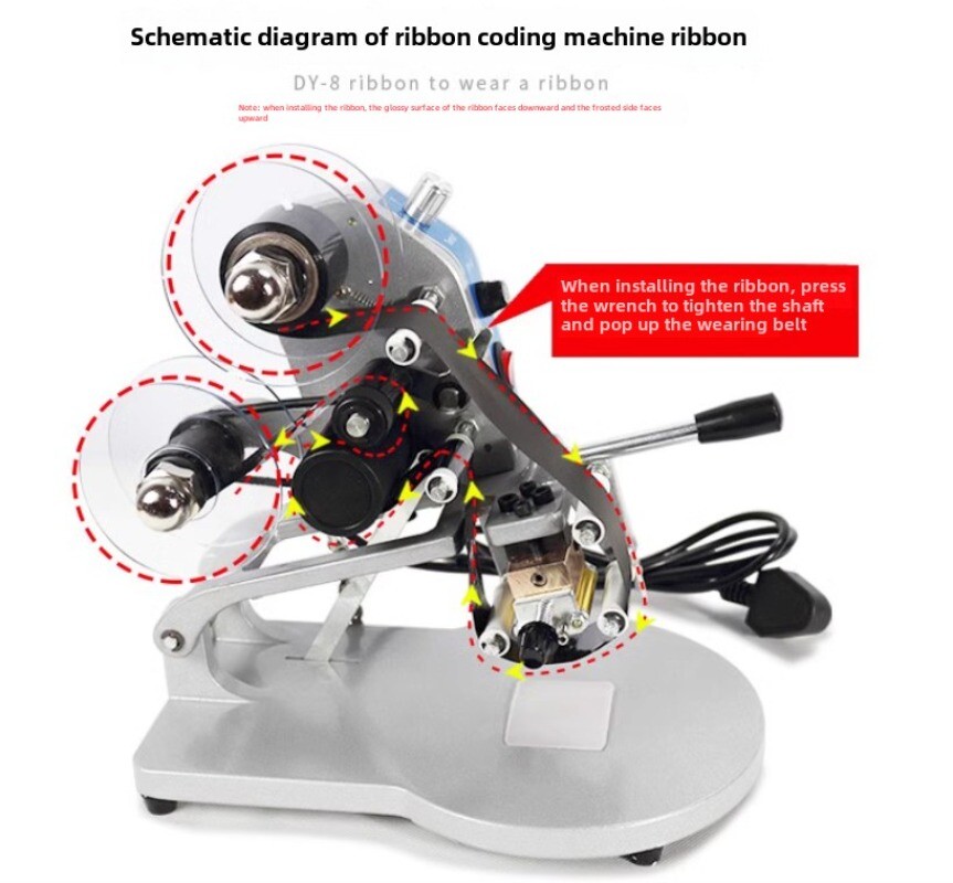 Hand-operated DY8 Aluminium Foil Plastic Bag Self-adhesive Coding Machine