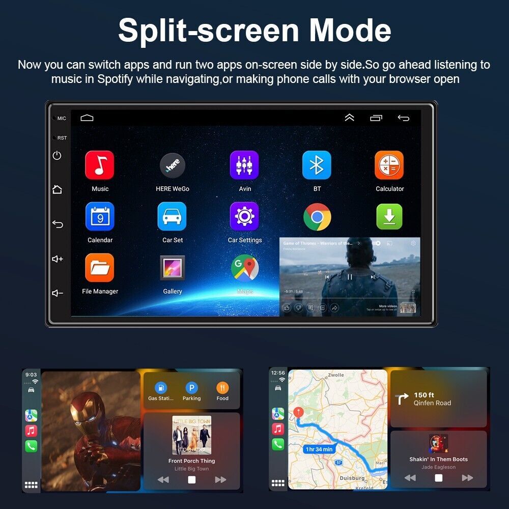 Apple Carplay For 2016-2020 Honda Civic Car Stereo Radio GPS WIFI Android 13