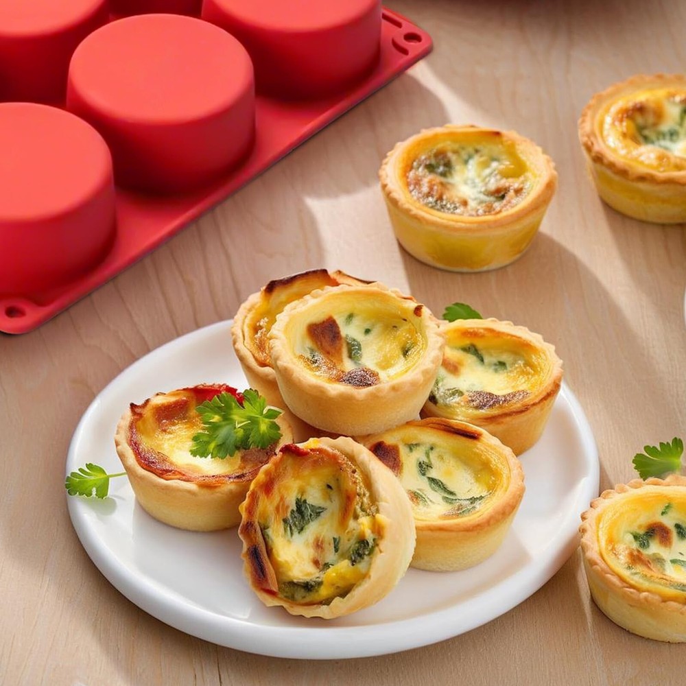 Silicone Egg Bite Molds, 2 Pack Silicone Egg Molds Frittata Pan, Deep 3 Inch ...