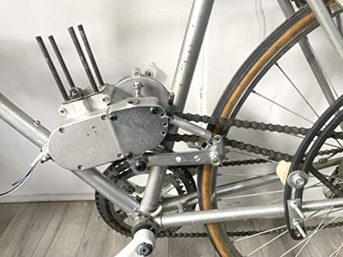 Silver spring type chain tensioner, suitable for 49cc 50cc 66cc 80cc engine