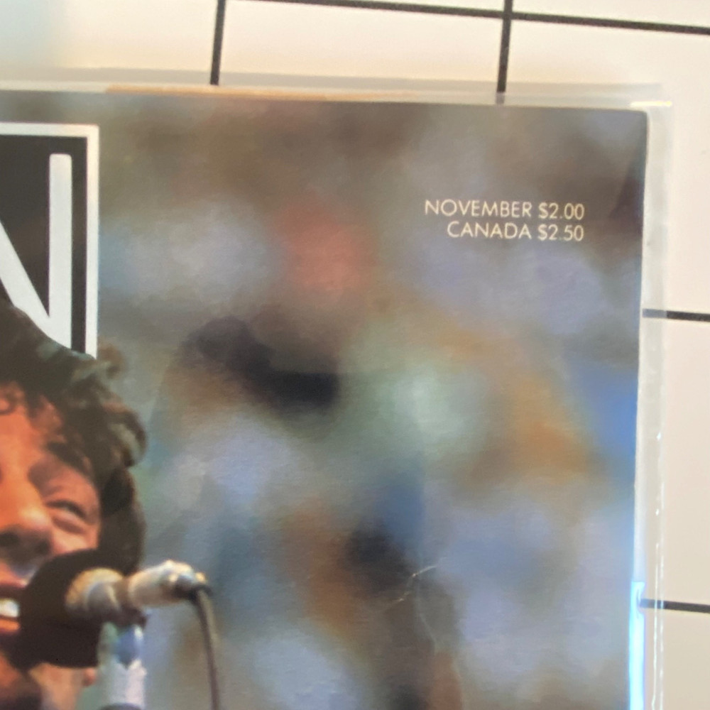 Spin Magazine November 1985 Bruce Springsteen