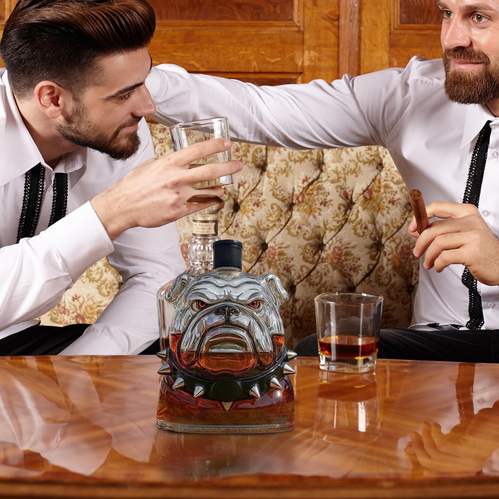 Wine Bottles Bulldog Whiskey Bottle Large Capacity Decanter Alcohol Well Made