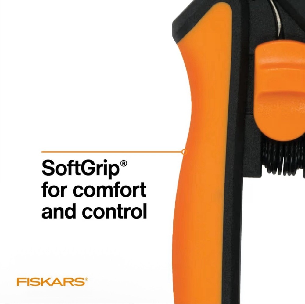Fiskars Softouch Micro-Tip Pruning Snip Stainless Steel Blade Easy Action NEW