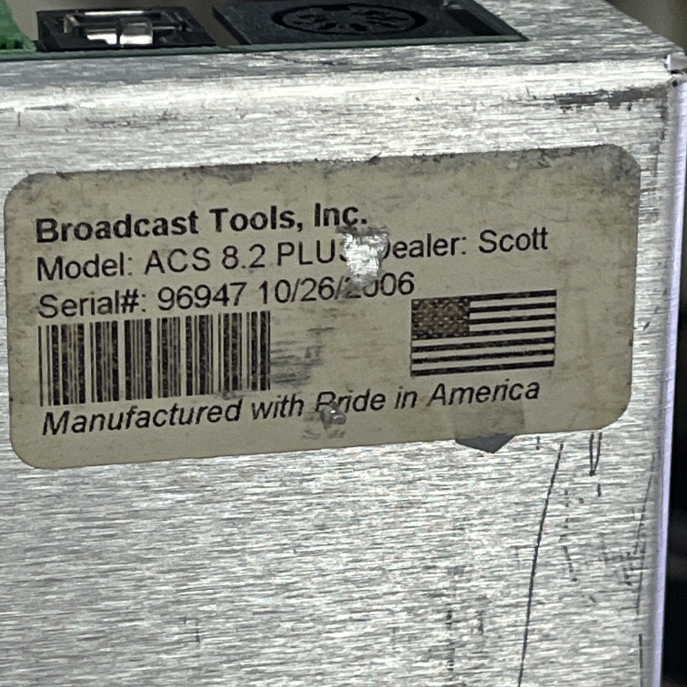 BROADCAST TOOLS ACS 8.2 PLUS