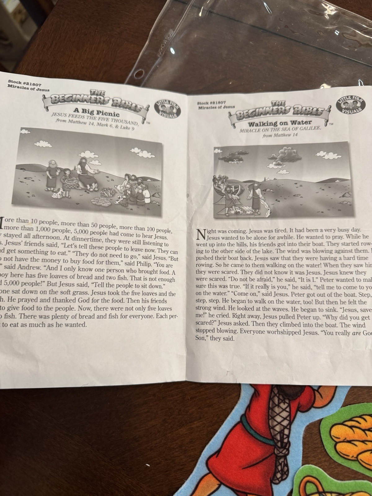 The Beginners Bible Story Felt Figures for Flannel Board Miracles Of Jesus w