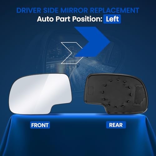 Driver Left Side Mirror Glass 12477843 Compatible Driver Side Mirror (Left)
