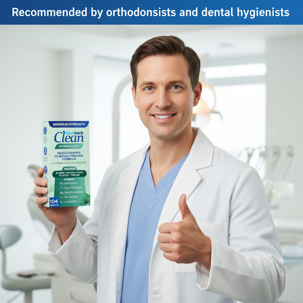 Retainer Cleaning Tablets 130 Count - For Dentures, Invisalign, Night Guards