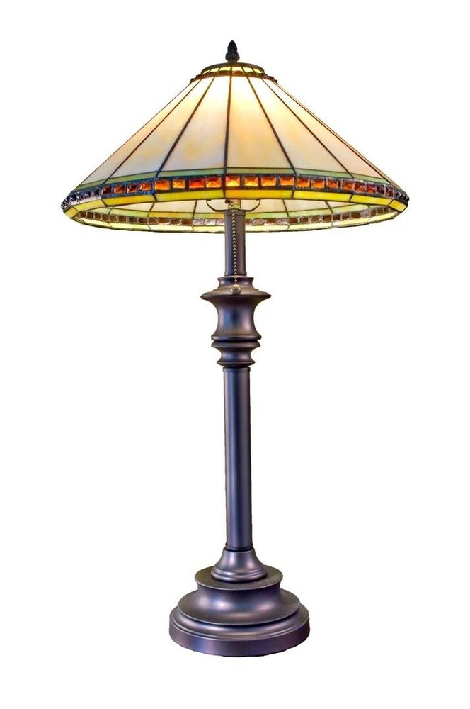 J Devlin Tiffany Table Lamp 32"