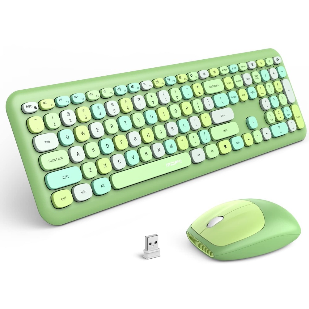 MOFii Wireless Keyboard and Mouse Combo, Computer Full Size Keyboard, 2.4GHz ...