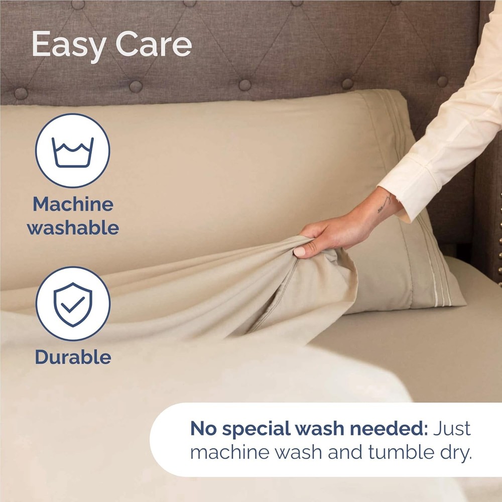 Size XL 3 Piece Sheet Set - Comfortable, breathable and cool sheet set