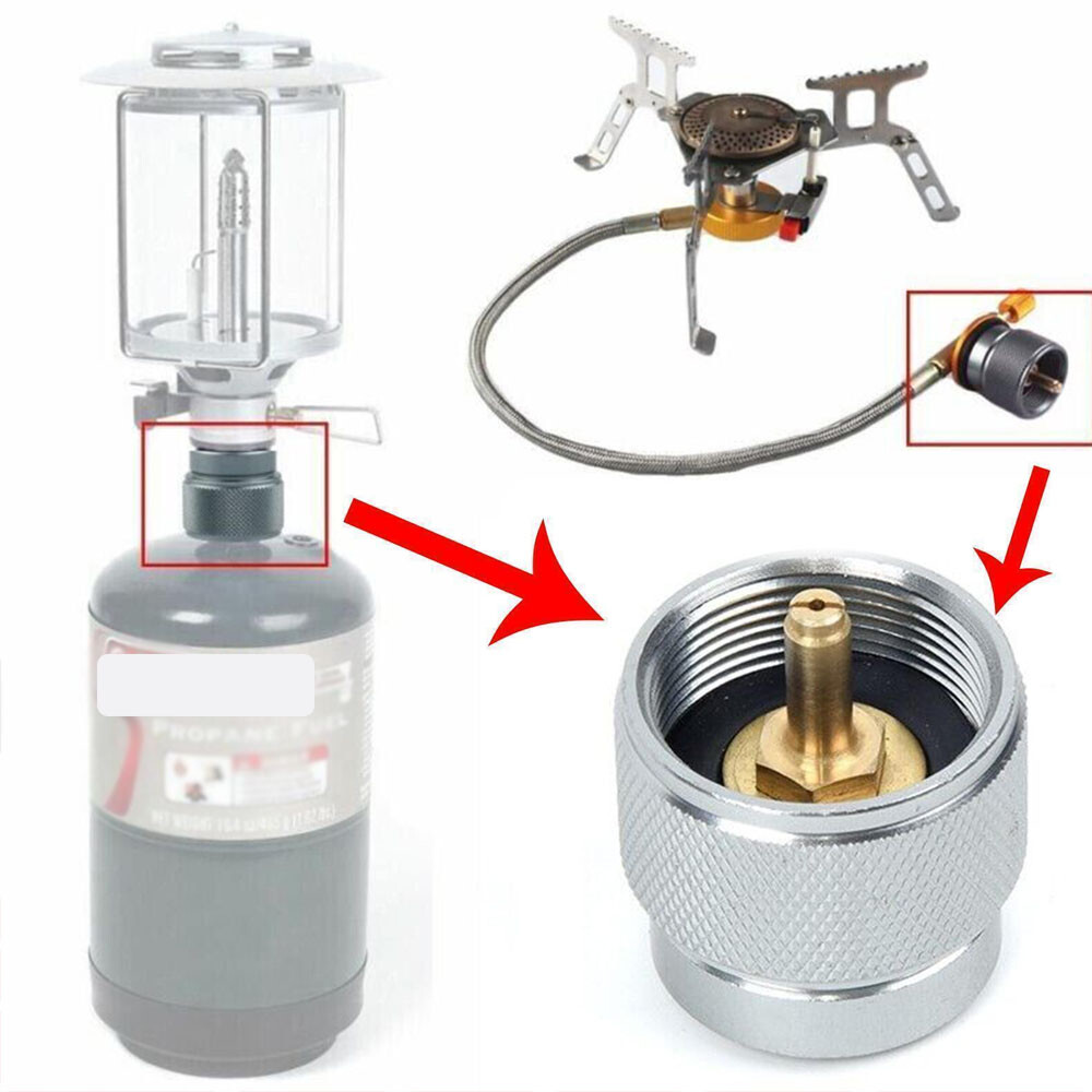 4Pcs Propane to Butane Adapter Converter Conversion for Camping Stoves Lights