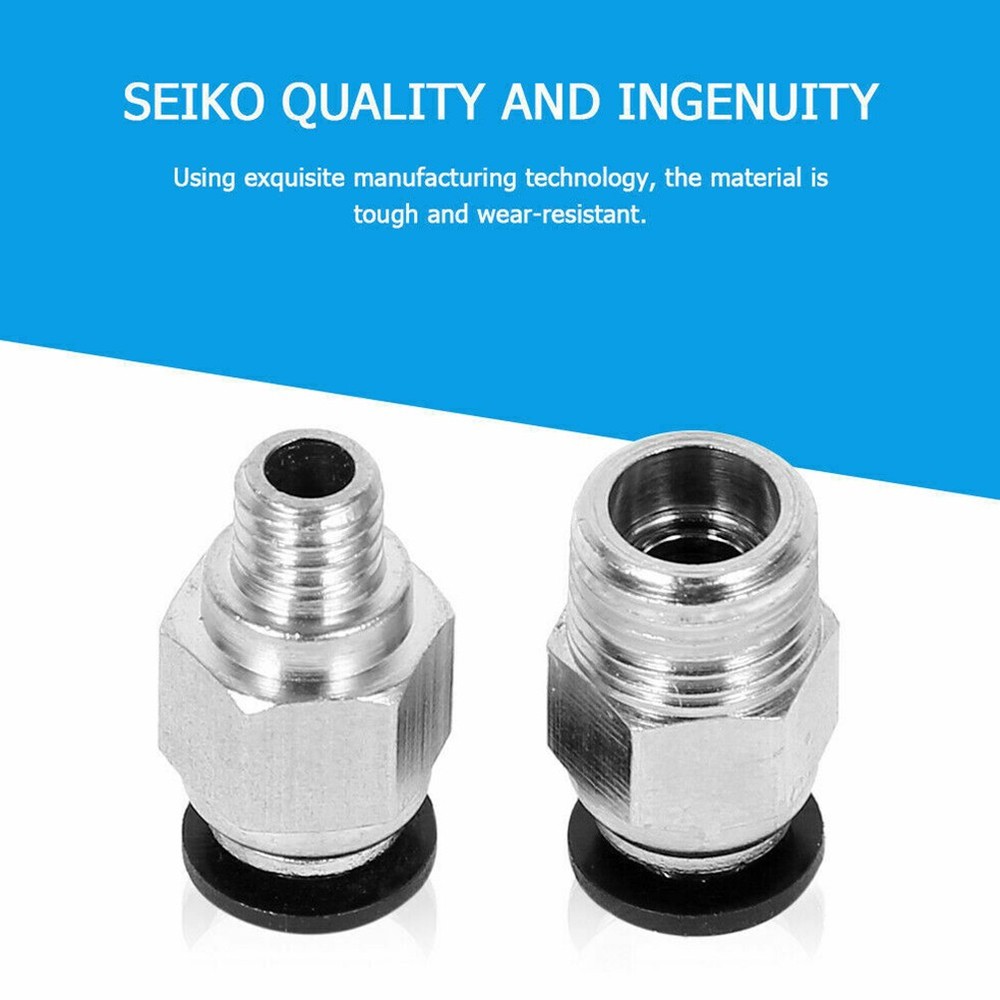 Insert Pipe Joint Set PTFE Tube PC4-M10 Pneumatic Connector 3D Printer