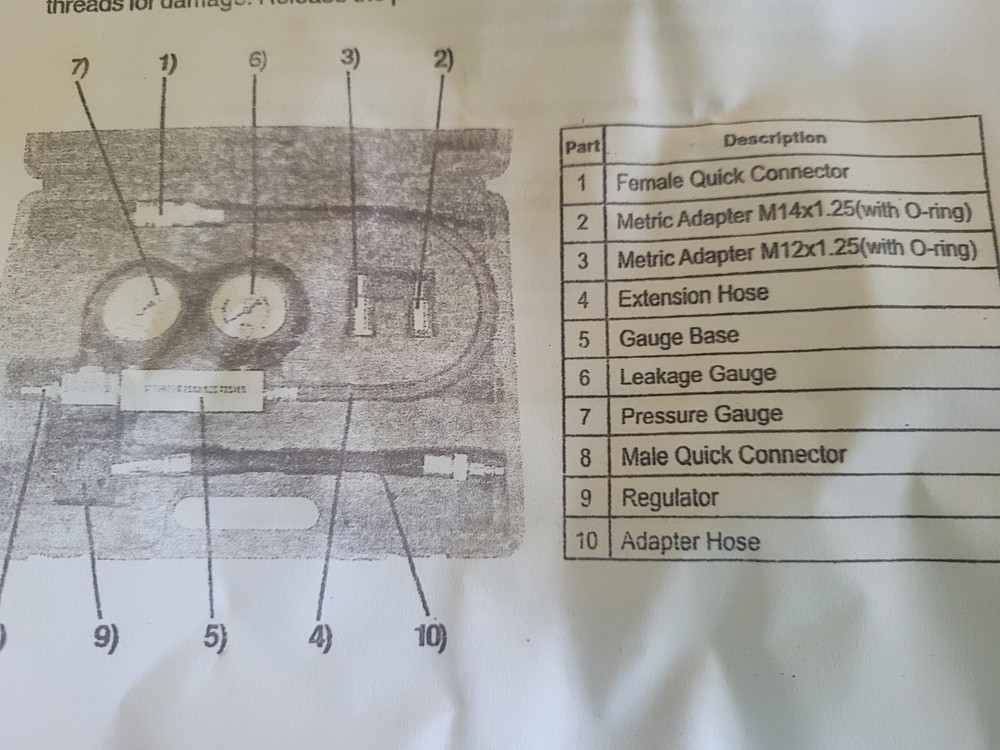 engine cylinder compression gauge tester kit