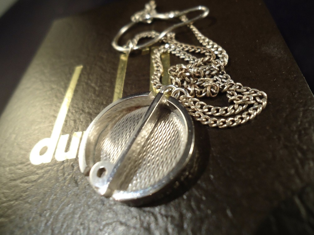 Dunhill Silver Tie Tack - Vintage - Solid .925 Silver - Original Case