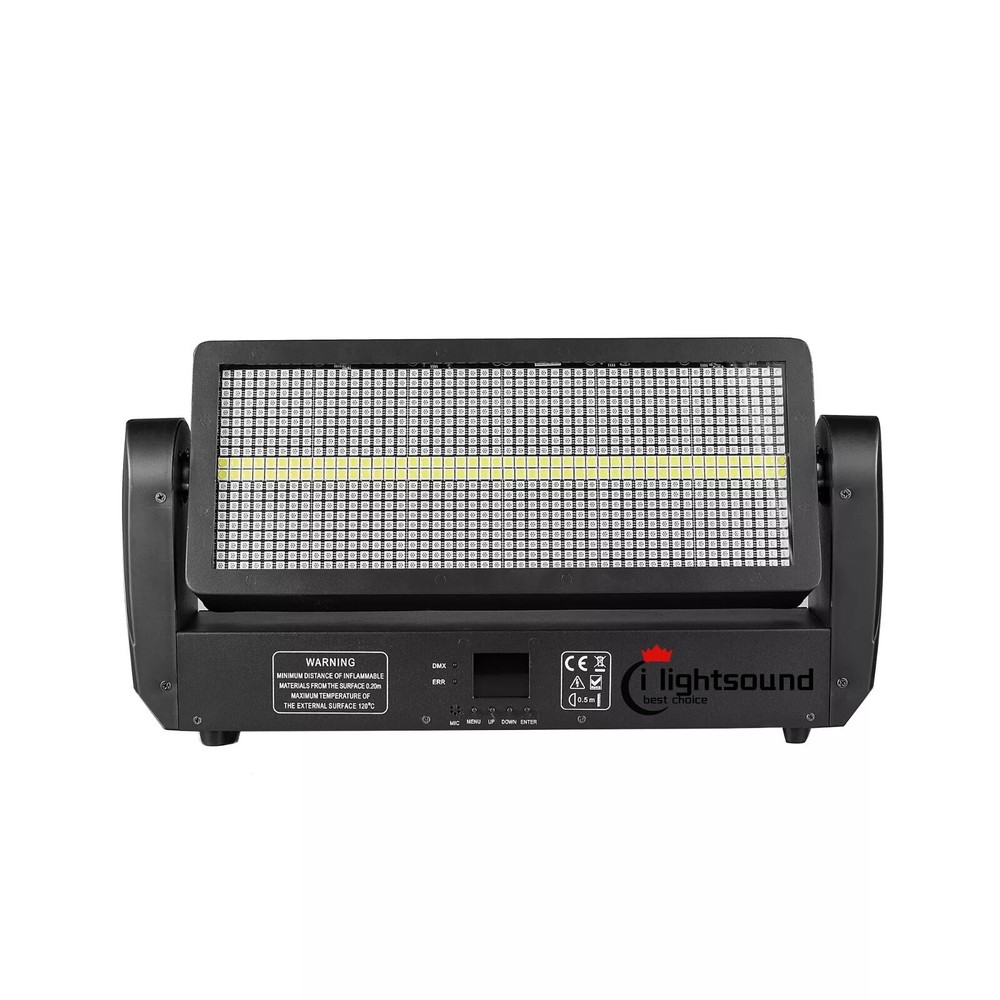 2x300W Strobe Light LED Moving Head Wash Effect 12+12 segment stroboscopic panel