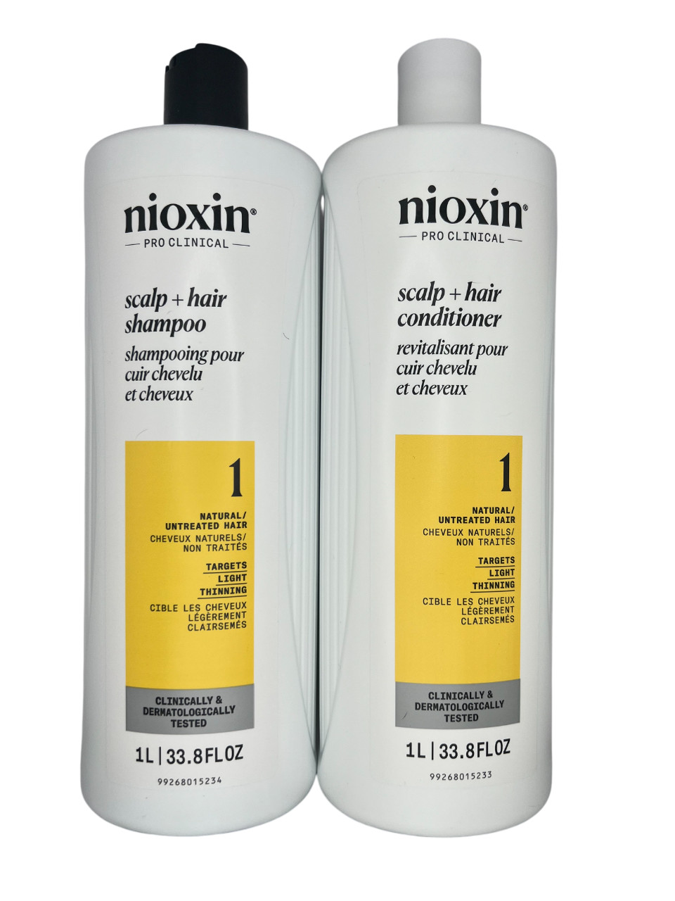 Nioxin System 1 Cleanser Shampoo and Scalp Therapy Conditioner Duo 33.8 Oz