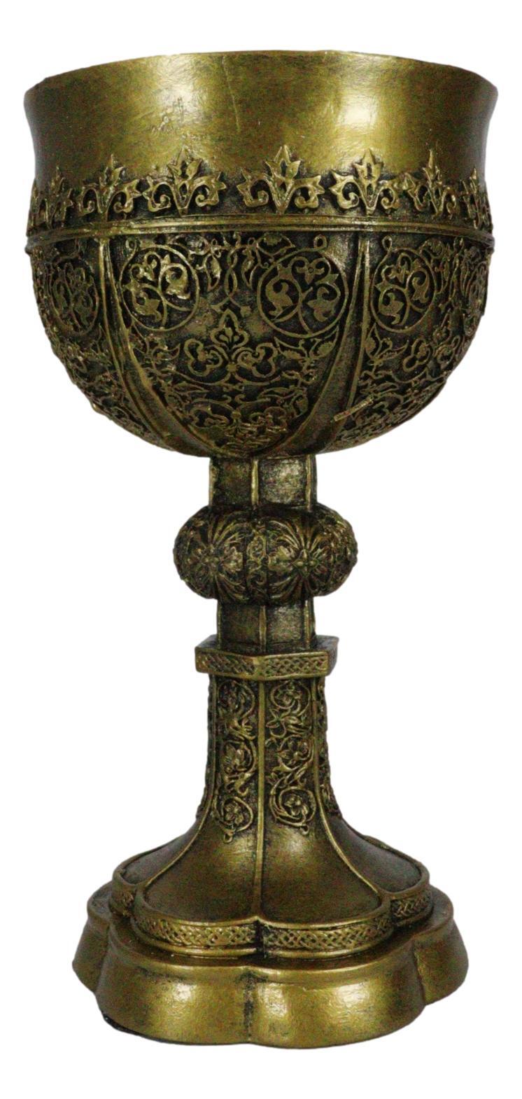 Ebros Merlin's Holy Grail The Golden Cup Of Life Chalice Ceremonial Cup Arthur