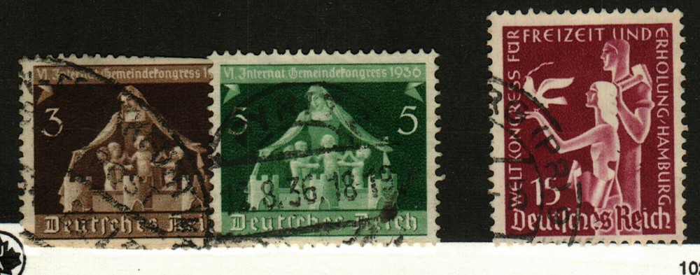 Germany #473-4, 478 used