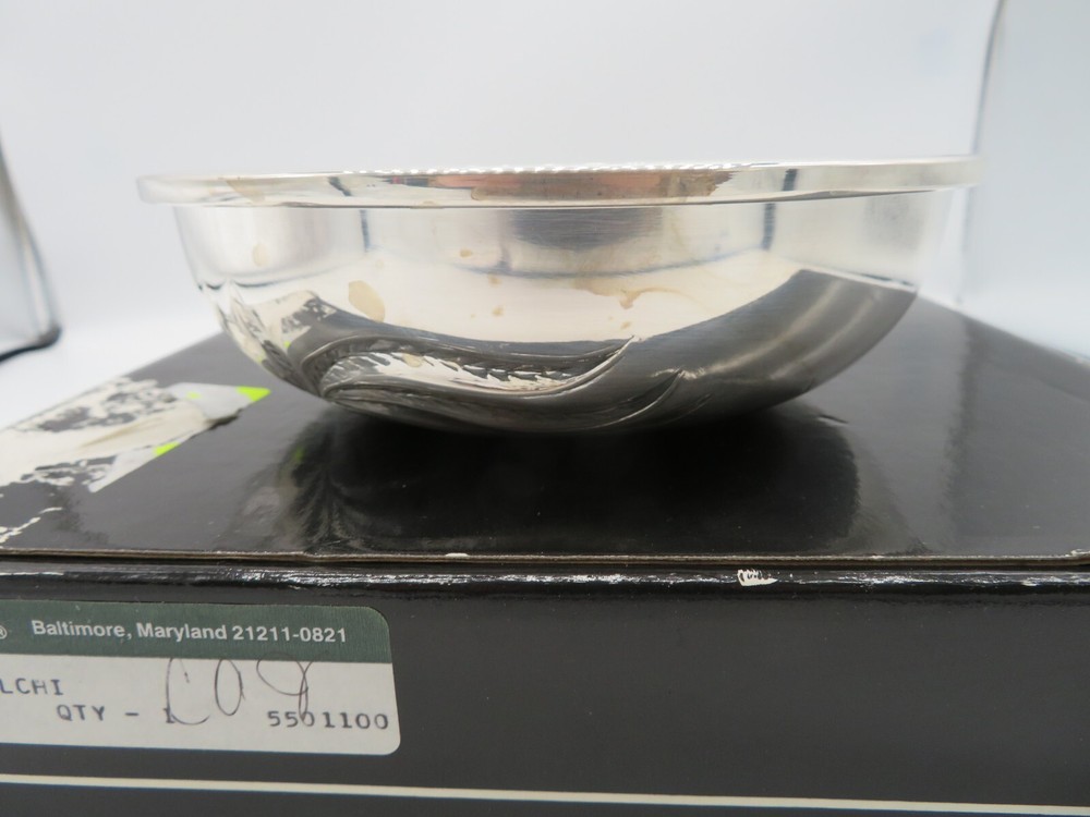 Kirk Stieff Felchi Silverplate Bowl Made In Italy 7" Original Box