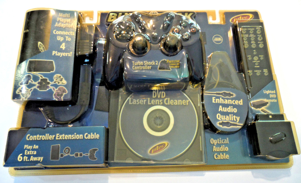 Intec Accessory Controller Pak Bundle for Playstation 2 PS2 Multitap Remote -New