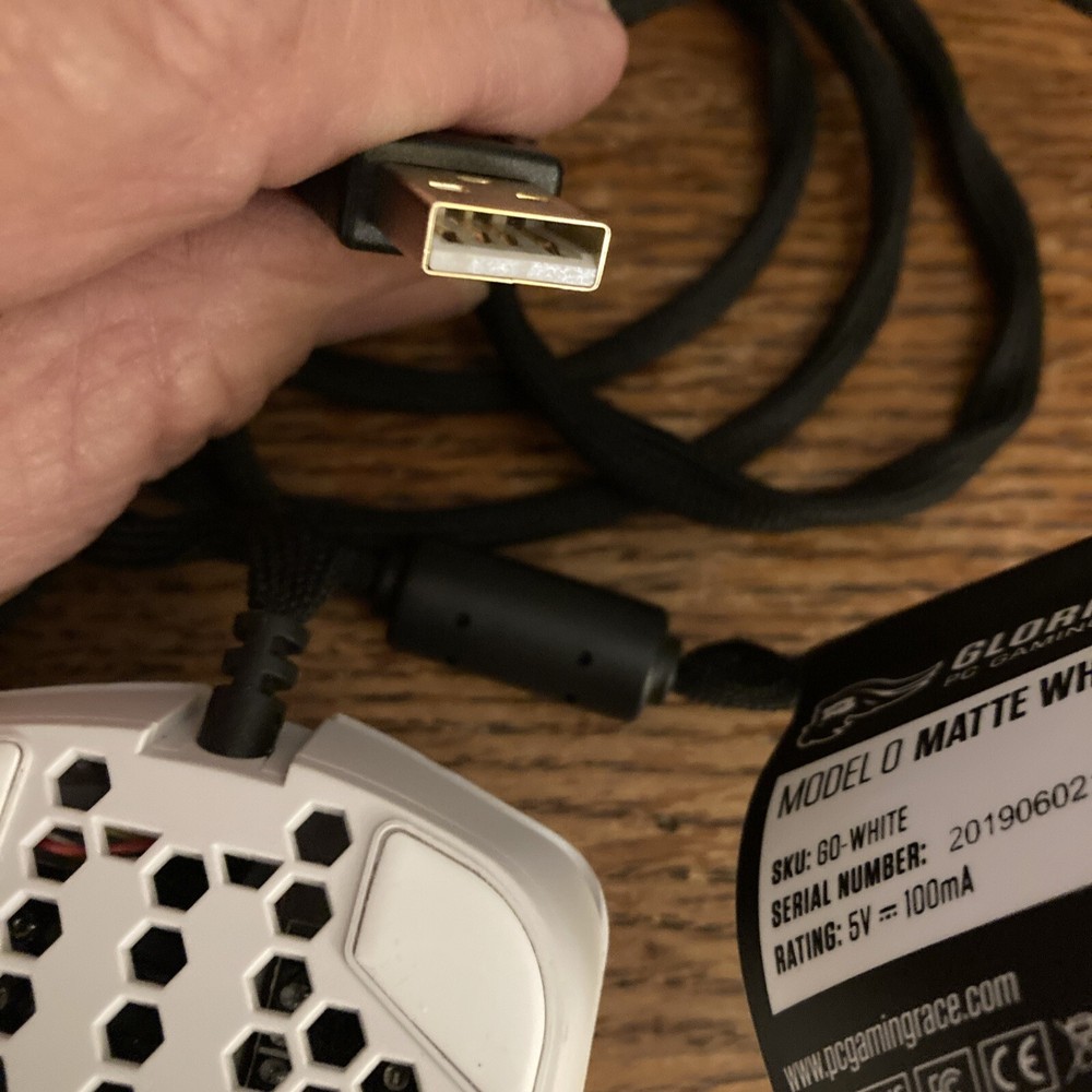 Glorious Model O Wired Pc Gaming Mouse White Go White