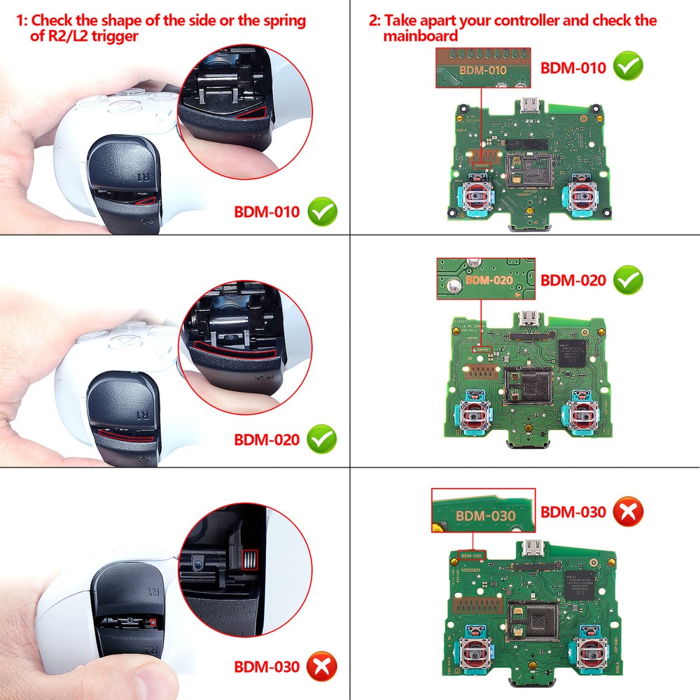 Clear Full Housing Shell Cover & Buttons Kit Replacement For Sony PS5 Controller