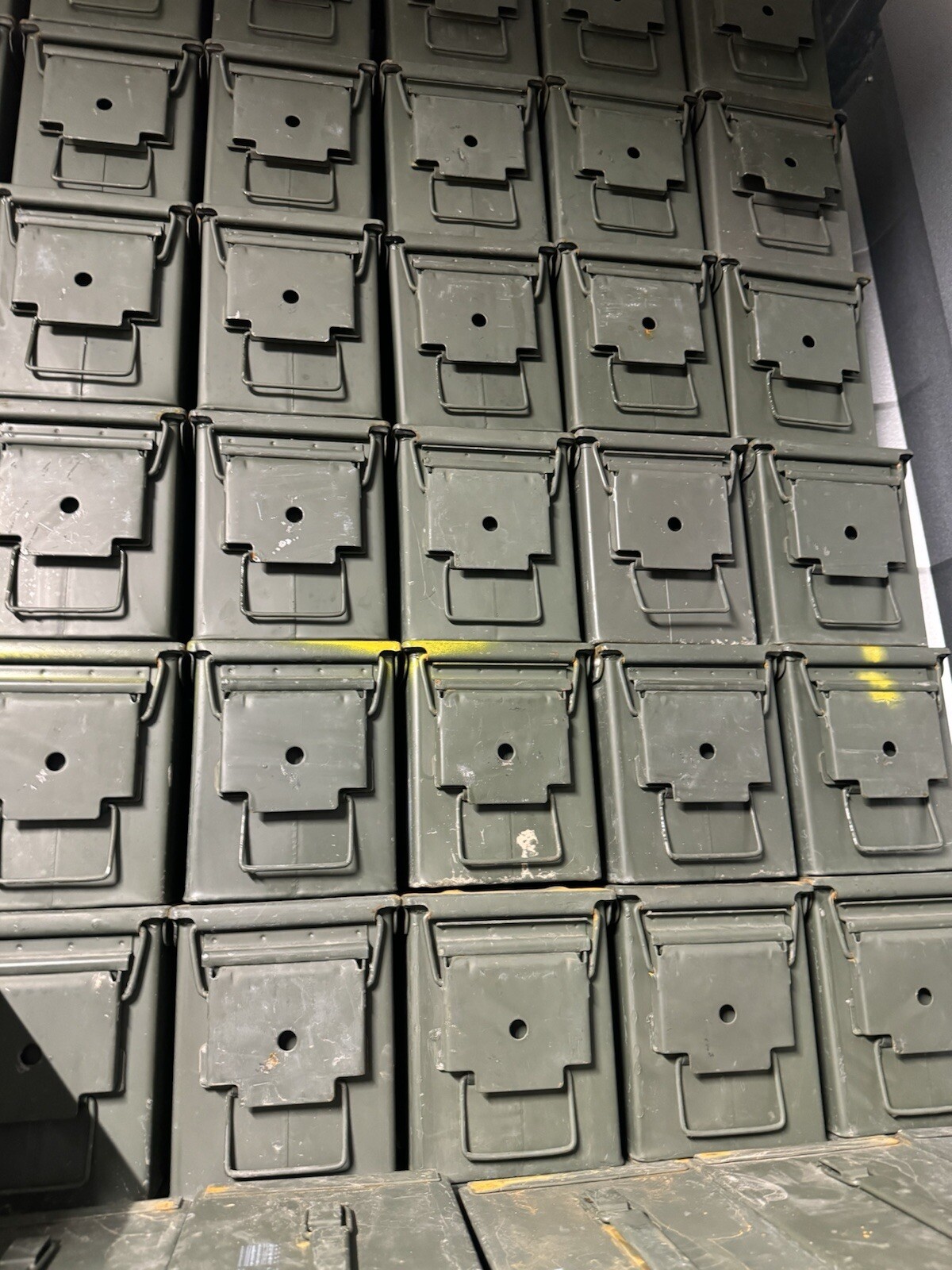 Lot Of (2) M2A1 / M2A2 USGI Metal Ammo Can Box