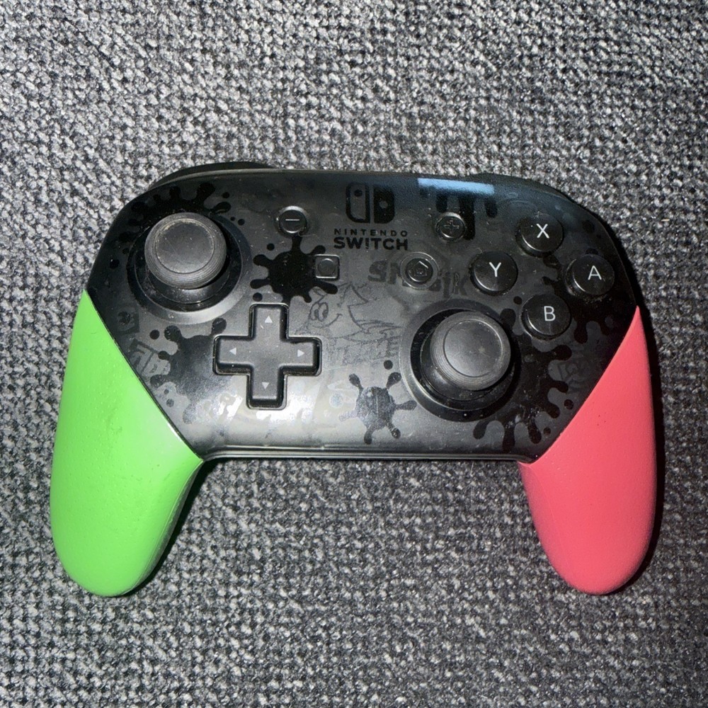 Nintendo Switch Splatoon Edition Pro Controller Wireless * Tested *