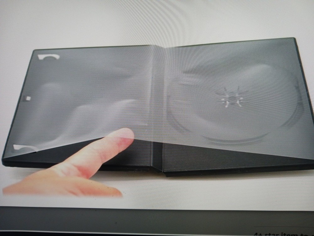 DVD Empty Black Cases. Single Disk With Outer Clear Sleve. (8 Pack ) Very Good