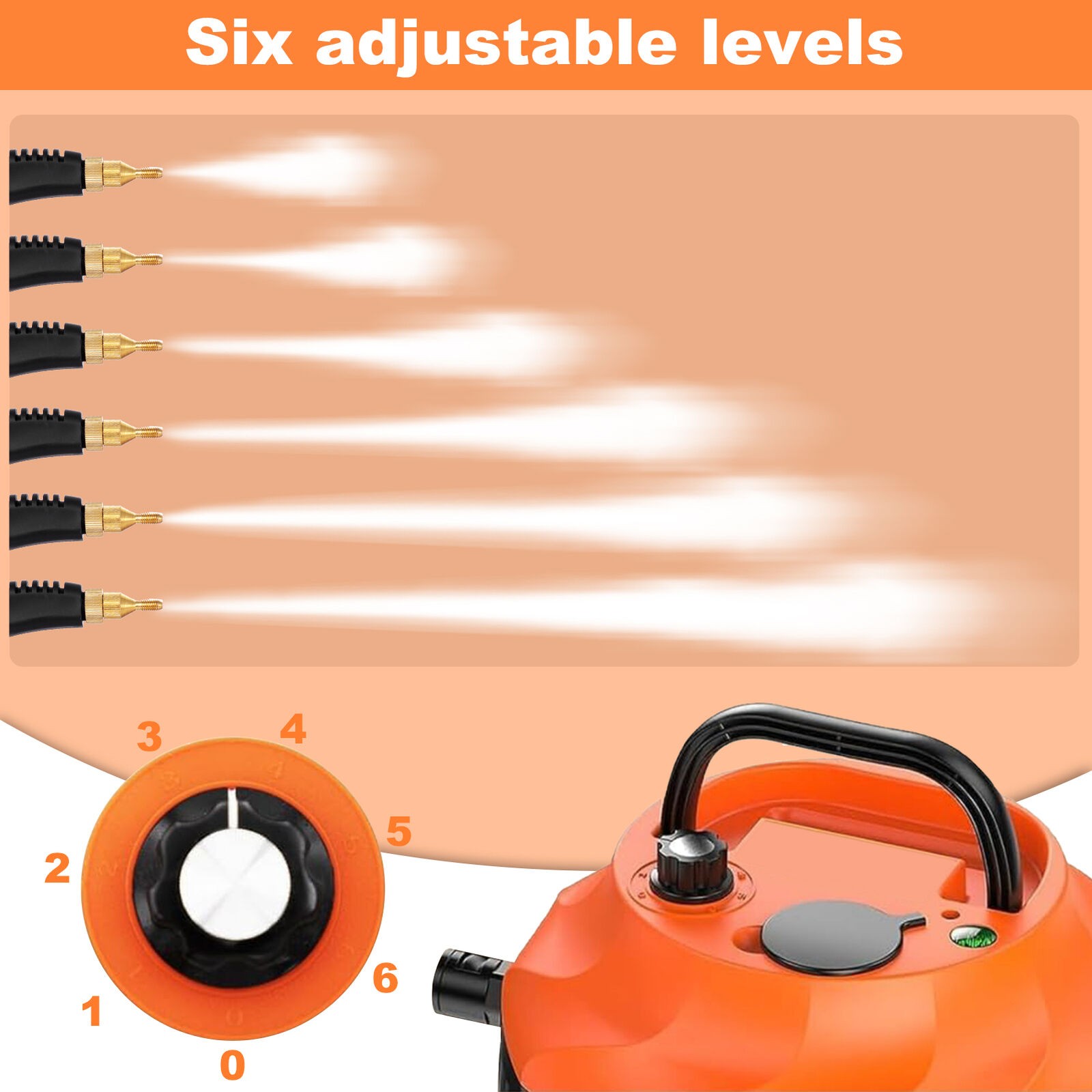 High Pressure Steam Cleaner 3800W Household Car Home High Temp Cleaning Machine