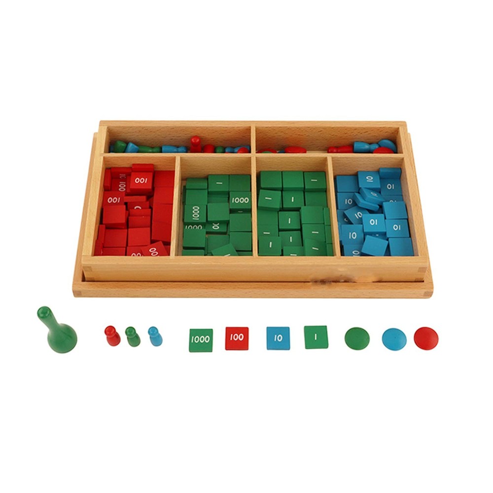 Montessori Stamp Game Professional Version Math Material Early Development Wo...