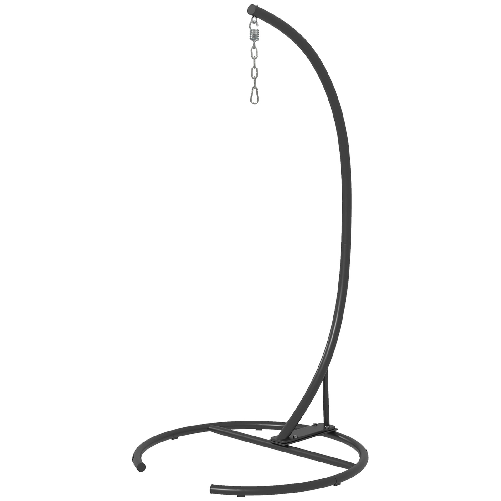 Outsunny Hanging Hammock Chair Stand, Hanging Stand, Black