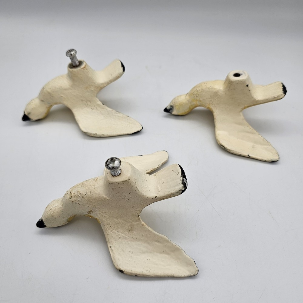 Vintage Cast Iron Bird Drawer Pulls