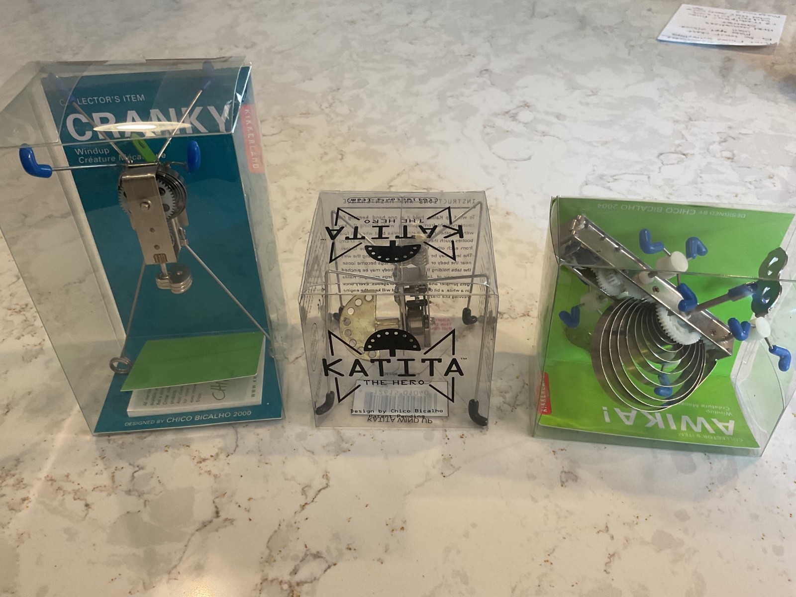 SOLD NOT AVAILABLE Chico wind up collector's editions Cranky Katita and Awika