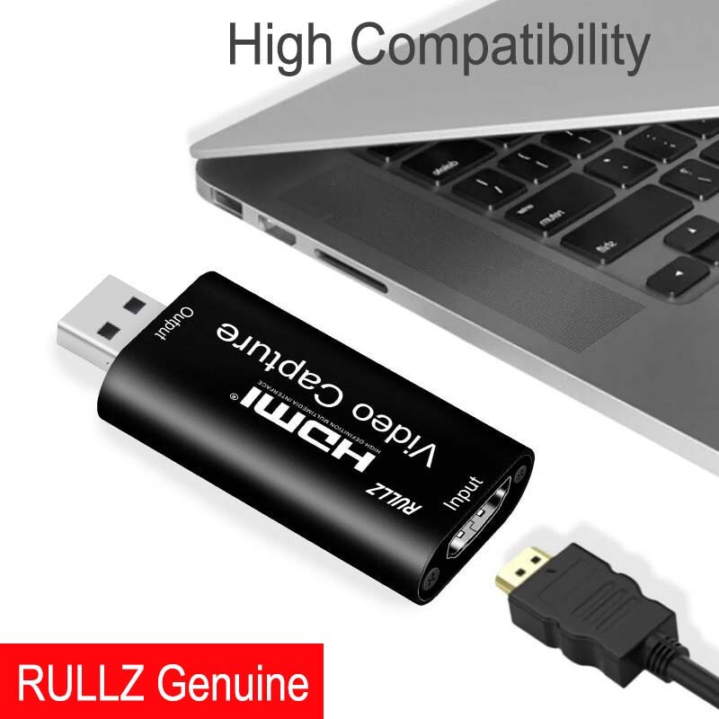 Mini Micro Camera PS4 Switch USB HDMI Video Capture Card Record & Live Streaming