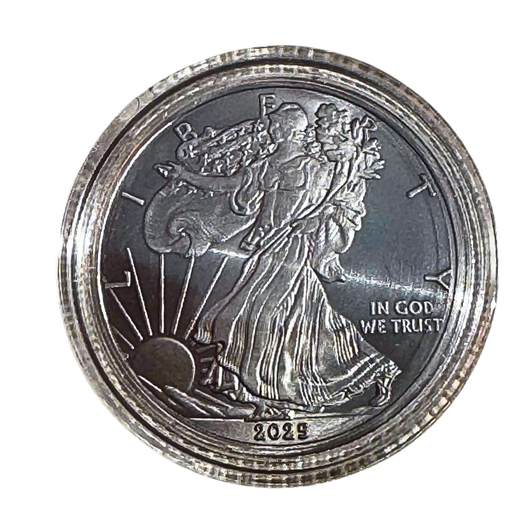 2 American Eagle Liberty Walking Coins TROY OUNCE OZ .999 Pure TITANIUM Rounds