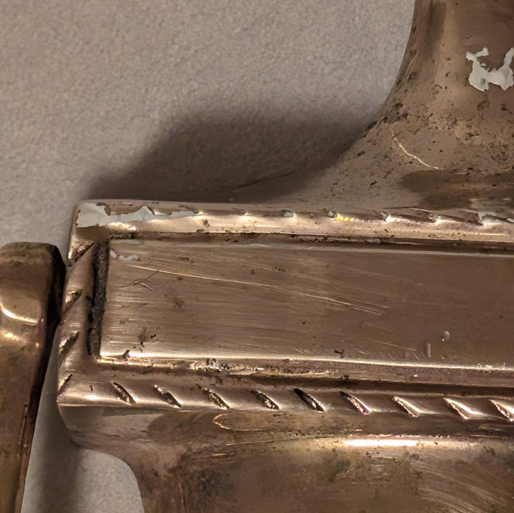 Vintage Door Knocker 7.25” x 4" Solid Brass