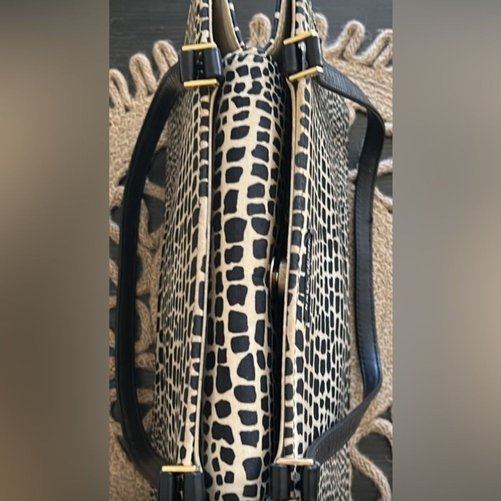 KATE SPADE GIRAFFE PRINT SHOULDER BAG