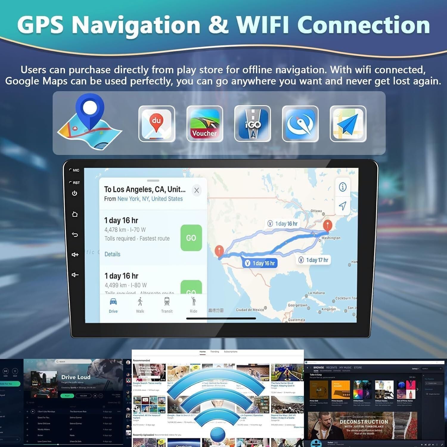 For 2003-2006 Chevy Silverado 1500 2500 Apple Carplay Car Radio Android 15 Navi