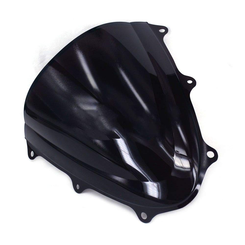 GSX-R600 Windscreen Double Bubble Black 2011-2016 ABS Plastic