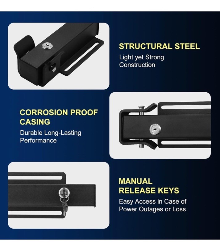 Universal Automatic Electric Gate Lock Gate Operator System Device Safe Secur...