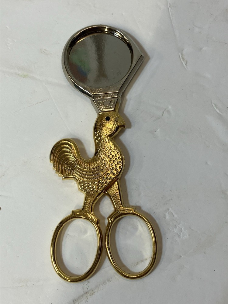 Brass Chicken Cigar Cutting Scissors Hoffritz Germany