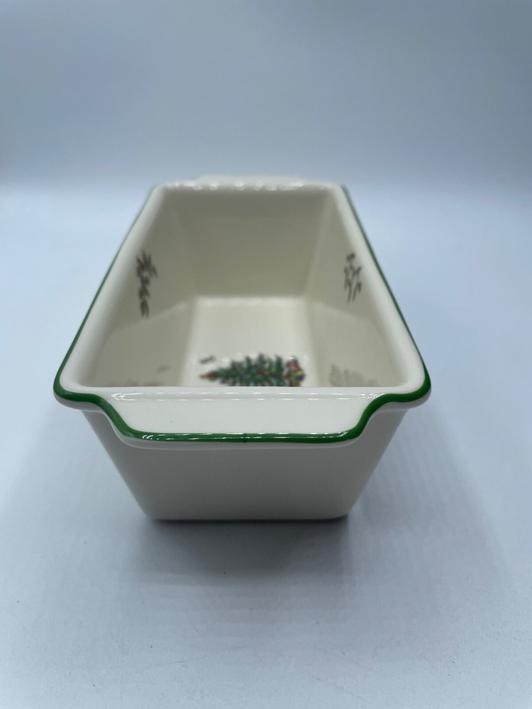Spode Christmas Tree Mini Bread Pan 7.75" x 3.5" Multicolor